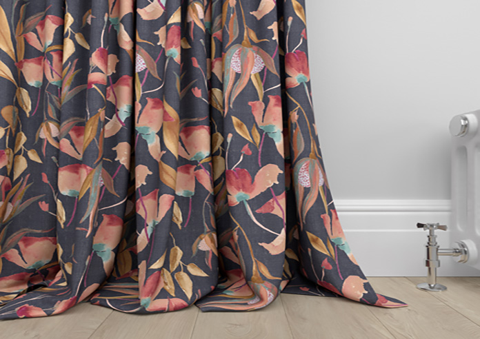 Belle Fuchsia, Indigo - Made to Measure Curtains - Image 6